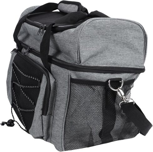 Dual Ball Bowling Bag Lightweight and Portable with Shoe Compartment for Travel, Large Capacity Canvas Bowling Ball Carrier for Beginners and Advanced Bowlers in Saudi Arabia