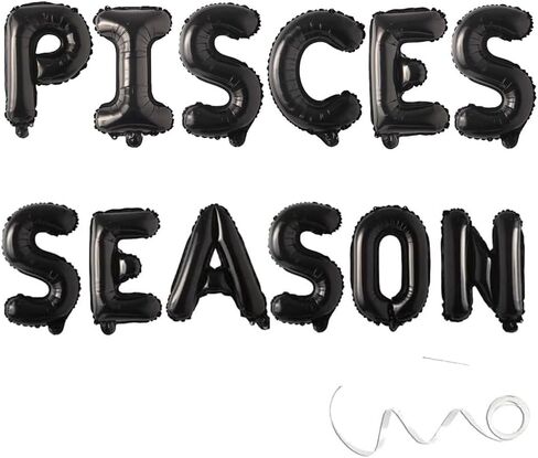 Big Pisces Energy Banner,Pisces Birthday Party Decorations,February March Birthday Party Decor,12 Zodiac Constellation Theme Birthday Party Supplies,Gold in Kuwait