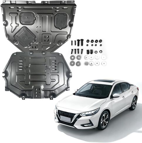 Engine Splash Shield Fit for Nissan Sentra 2020-2024 Engine Case Guard Under Engine Cover Compatible with Sentra 2021 2022 2023 Front Engine Guard Including Screw Hardware in Kuwait