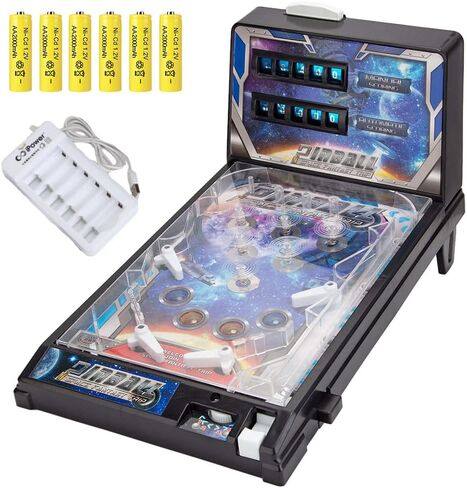 Mini Pinball Game Machine Desktop Ball Shooting Toy (Plug-in Version) in Kuwait