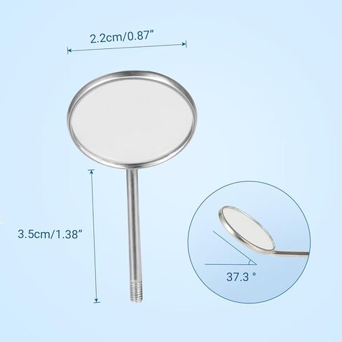 JMU 12 PCS #5 Mouth Mirror Heads, Stainless Steel in Kuwait