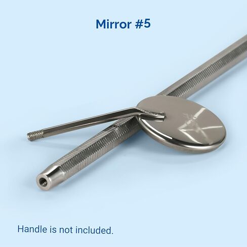 JMU 12 PCS #5 Mouth Mirror Heads, Stainless Steel in Kuwait