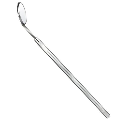 JMU Dental Mouth Mirror #5, Stainless Steel Inspection Mirror with Octagonal Handle, Dentist Tool for Teeth Cleaning Plaque, Mouth Inspection, 1 Pcs/Pack in Saudi Arabia