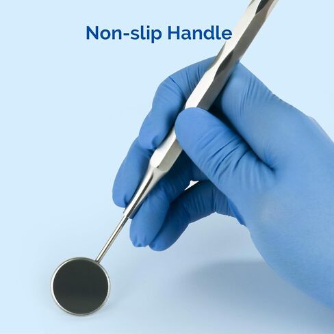 JMU Dental Mouth Mirror #5, Stainless Steel Inspection Mirror with Unique Hollow Handle, Dentist Tool for Oral Care, 1 Pcs/Pack in Kuwait