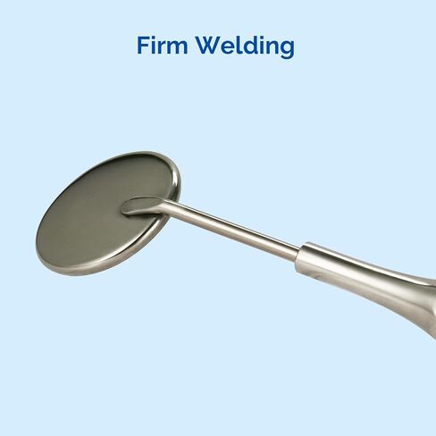 JMU Dental Mouth Mirror #5, Stainless Steel Inspection Mirror with Unique Hollow Handle, Dentist Tool for Oral Care, 1 Pcs/Pack in Kuwait
