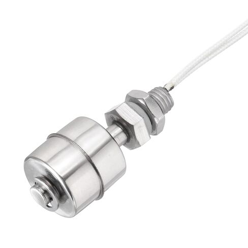 MECCANIXITY Stainless Steel Float Switch, 250mm Rod 110V DC 0.5A Vertical Water Level Sensor M10 Thread Single Tank Liquid Level Controller for Pump/Alarm 2 Pcs in Saudi Arabia