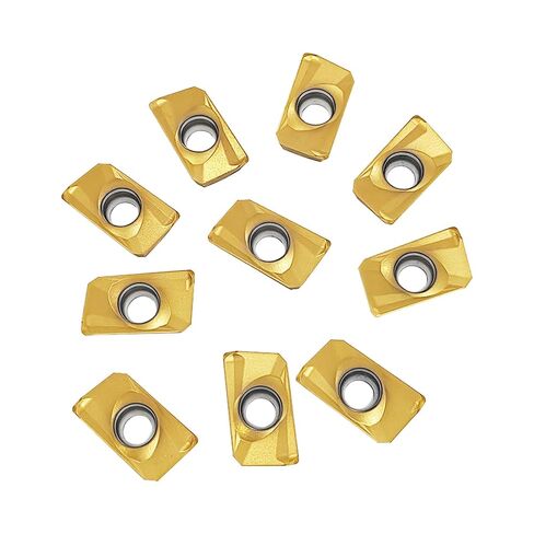 أدوات HEME الصناعية APKT1604 إدراجات كربيد مطلية بالتين لتصنيع الفولاذ، مجموعة 10 قطع، 0056-1604x10 in Kuwait