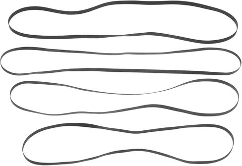ibasenice 4pcs Vinyl Phonograph Recorder Belts Replacement Turntable Drive Belts for Smooth Rotation Noise Reduction Compatible and Record Players in Saudi Arabia