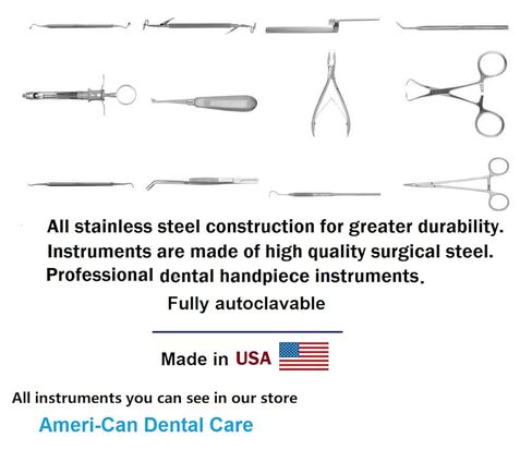 1/Pcs Dental Explorer #11-12 Double-Ended Solid Premier Stainless Steel Professional Instrument in Saudi Arabia