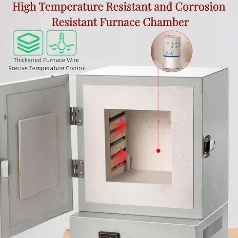2000W High-Temperature Tabletop Electric Sintering Furnace, 1150°C Lab Furnace with Temperature Controller for Jewelry Making & Pottery Glazing in Kuwait