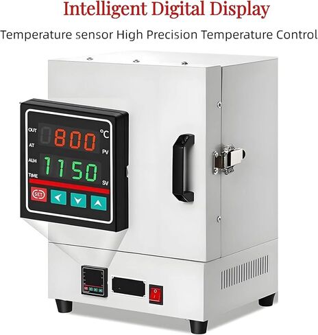 2000W High-Temperature Tabletop Electric Sintering Furnace, 1150°C Lab Furnace with Temperature Controller for Jewelry Making & Pottery Glazing in Kuwait