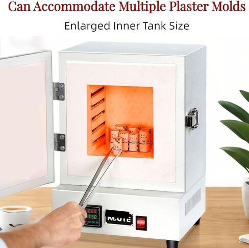 2000W High-Temperature Tabletop Electric Sintering Furnace, 1150°C Lab Furnace with Temperature Controller for Jewelry Making & Pottery Glazing in Kuwait