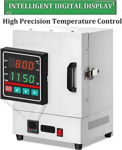 High-Temperature Lab Electric Muffle Furnace 1150℃, Enclosed CEIC Fibre Furnace with Integrated Programmable Control, Compact Size 160×160×138MM for Precise Heating in Kuwait