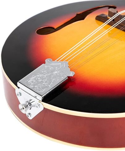 Mandolin Instrument A Style, Mahogany Acoustic Electric Mandolin 8 String, Glossy Brown Finish Mandolin Instrument for Beginners and Adults (Sunset) in Saudi Arabia