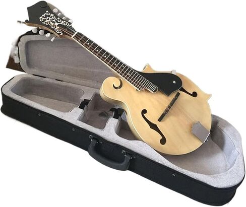 Adults Instrument Cutaway F-Shaped 8-String Guitar Eight-String Tibetan Musical Instrument F-Shaped Original Wood Color in Saudi Arabia