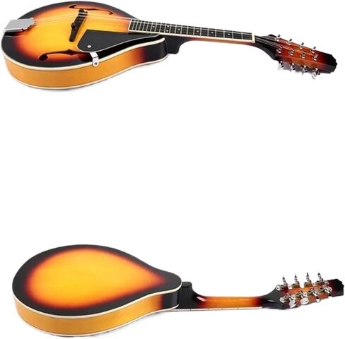 Instrument Professional Four-String Acoustic Bright Linden Wood Steel String Round Hole Mandolin-A in Saudi Arabia