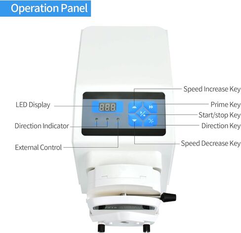 BT100J-1A Lab Peristaltic Pump, YZ15-13A Head, 0.007–380 mL/min, 0.1–100rpm Variable Speed, High-Precision Stepper Motor for Lab, Pharmaceutical & Industrial Fluid Handling in Saudi Arabia