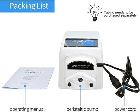 BT100J-1A Lab Peristaltic Pump, YZ15-13A Head, 0.007–380 mL/min, 0.1–100rpm Variable Speed, High-Precision Stepper Motor for Lab, Pharmaceutical & Industrial Fluid Handling in Saudi Arabia