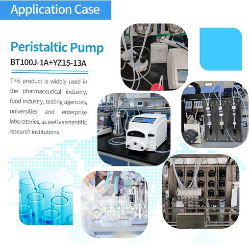 BT100J-1A Lab Peristaltic Pump, YZ15-13A Head, 0.007–380 mL/min, 0.1–100rpm Variable Speed, High-Precision Stepper Motor for Lab, Pharmaceutical & Industrial Fluid Handling in Saudi Arabia