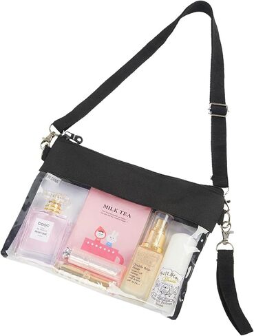 Clearworld Clear Bag for Stadium Events, Clear Crossbody Purse Bag for women, Stadium Approved for Concerts Sports Events Festivals in Kuwait