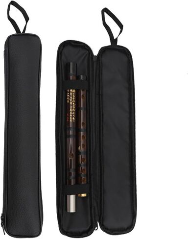 حقيبة فلوت من الخيزران، حقيبة تخزين الآلات الموسيقية المحمولة مع سحاب ومقبض حمل، حقيبة حمل واقية للمزامير وأدوات الرياح in Kuwait