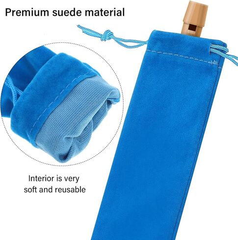 حقيبة تخزين فلوت SUPVOX مقاس 14.56 بوصة حقيبة برباط ناعمة لمسجل السوبرانو المزامير العمودية حقيبة حمل أداة الموسيقى in Kuwait