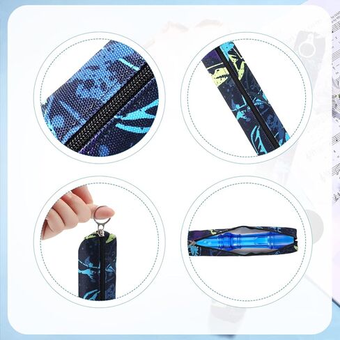 Flute Storage Bag, 13.8 Inch Long Zippered Flute and Piccolo Carry Bag Portable Washable Recorder Case Bag for Vertical Recorders (Style 1) in Saudi Arabia