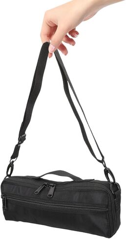 FRCOLOR Canvas Piccolo Storage Bag with Protective Plush Lining Lightweight Musical Instrument Carrying Case Portable Soft Gig Bag for Musicians, Students & Beginners in Saudi Arabia