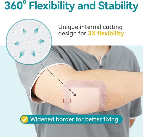 Dimora Hydrogel Burn Dressing 4" x 4" & Ultra Soft Silicone Foam Dressing 4"x4" in Saudi Arabia