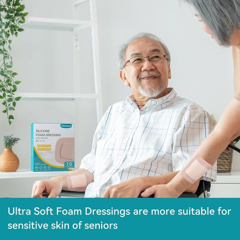 Dimora Hydrogel Burn Dressing 4" x 4" & Ultra Soft Silicone Foam Dressing 4"x4" in Saudi Arabia