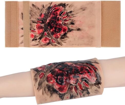 Limb Burn Training Module, 3-4 Degree Simulation Model, Wearable Care Skin, Teaching Demonstration, for Medical Students Practice Exercises in Saudi Arabia