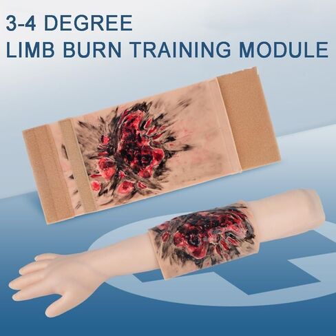 Limb Burn Training Module, 3-4 Degree Simulation Model, Wearable Care Skin, Teaching Demonstration, for Medical Students Practice Exercises in Saudi Arabia