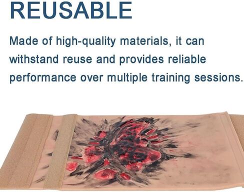 Limb Burn Training Module, 3-4 Degree Simulation Model, Wearable Care Skin, Teaching Demonstration, for Medical Students Practice Exercises in Saudi Arabia