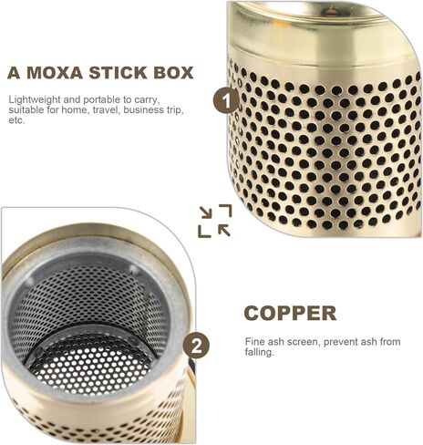 Portable Burning Tool for Moxibustion Lightweight Copper Burner Holder for Home and Travel Use Effectively Relieves Fatigue and Pain in Saudi Arabia