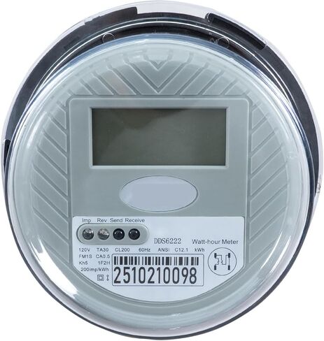 120V Electric Meter, 2-Wire KWH Meter, CL200 4-Jaw Digital Electricity Usage Monitor with LCD Display, ANSI C12.1 Compliant for Home and RV Power Consumption in Kuwait
