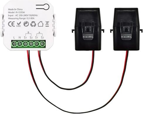 Walfront Smart WiFi Energy Meter مراقبة الوقت الحقيقي مع تطبيق Tuya للتطبيقات الصناعية المنزلية (مع 2CT) in Saudi Arabia