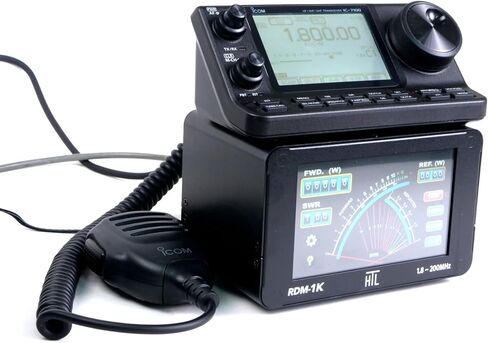 جهاز قياس الطاقة الرقمي SWR بإبرة متقاطعة HTL RDM-1K، 1.8–200 ميجا هرتز، طاقة مستمرة 1 كيلو وات، شاشة لمس كاملة الألوان، صنع في تايوان in Saudi Arabia