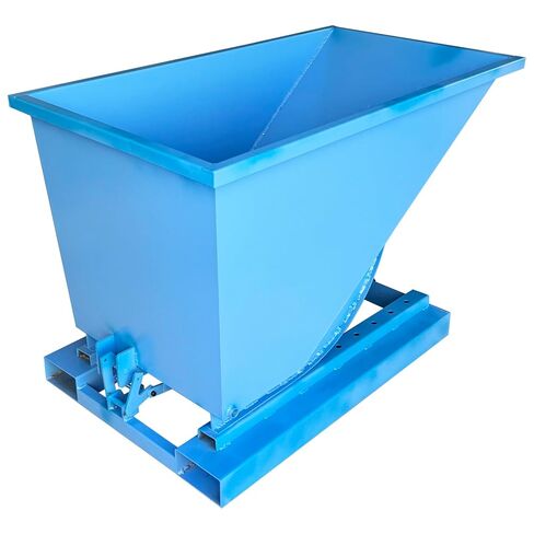 1T Self-Dumping Trash Hopper Dumpster for Forklifts Carbon Steel for Storing and Transferring Various Materials in Kuwait
