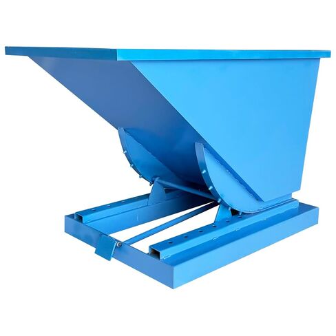 TECHTONGDA قادوس الرافعة الشوكية ذاتي الإغراق 0.68 Cu Yd 2200lbs Cap. قادوس الرافعة الشوكية من الفولاذ الكربوني باللون الأزرق in Kuwait