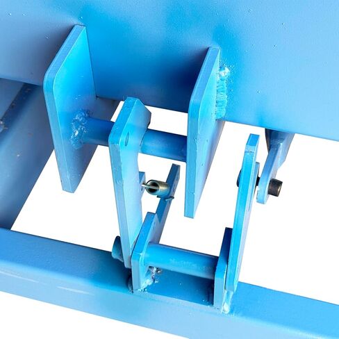 TECHTONGDA قادوس الرافعة الشوكية ذاتي الإغراق 0.68 Cu Yd 2200lbs Cap. قادوس الرافعة الشوكية من الفولاذ الكربوني باللون الأزرق in Kuwait