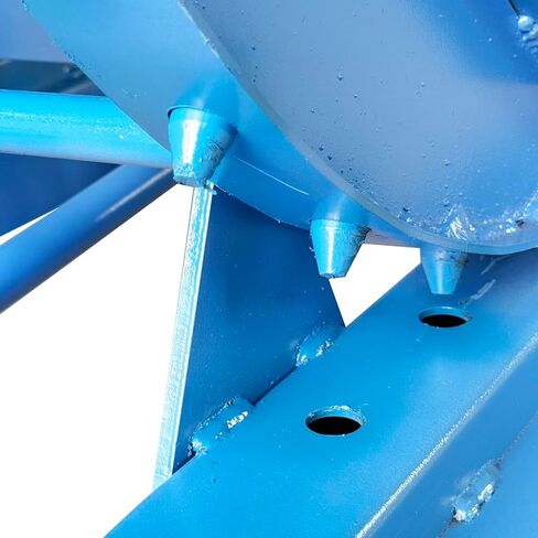 TECHTONGDA قادوس الرافعة الشوكية ذاتي الإغراق 0.68 Cu Yd 2200lbs Cap. قادوس الرافعة الشوكية من الفولاذ الكربوني باللون الأزرق in Kuwait