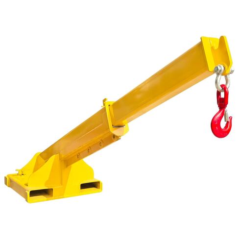 8800LB Forklift Jib Boom Crane, Mobile Crane Lifting Hoist, Max Length 7.8 Feet, Forklift Boom Attachment Towing Handling Equipment, 6.3" x 2.5" Socket Size in Kuwait