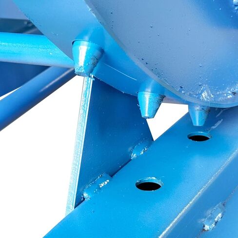 Forklift Self-Dumping Hopper 1-Ton Capacity 520L (137.4 Gal) Carbon Steel Powder-Coated Tipping Bucket for Trash Snow Handling Building Materials Blue in Saudi Arabia