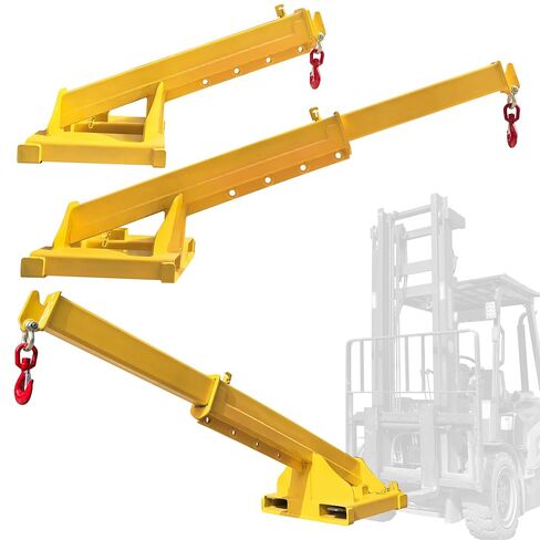 رافعة شوكية جيب بوم رافعة شوكية متنقلة، مرفق رافعة تلسكوبية 4T / 8800LB مع خطاف، أقصى طول 94.5 بوصة رافعة رفع متنقلة للتعامل مع السحب للمستودعات ومواد البناء in Kuwait