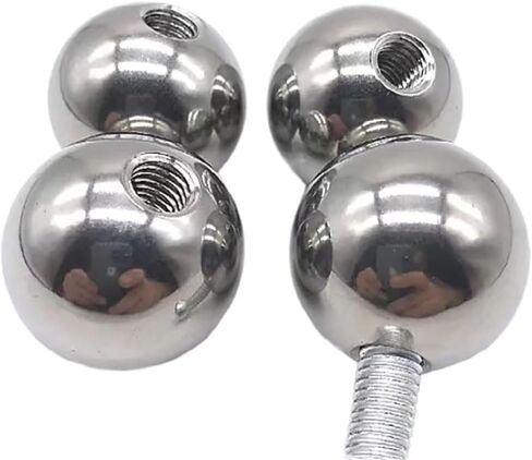Stainless Steel Drilling Balls,OD 16 MM -60MM,Threaded Half Hole 304 Ball Blind Metric Female Thread M10,1pcs, in Saudi Arabia