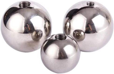 Stainless Steel Drilling Balls,1pcs,M3 Threaded 304,14mm,Half Hole Female Thread Blind Smooth Ball Bead Solid, in Saudi Arabia