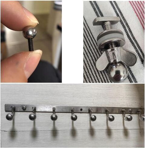 Stainless Steel Drilling Balls,1pcs,M3 Threaded 304,14mm,Half Hole Female Thread Blind Smooth Ball Bead Solid, in Saudi Arabia
