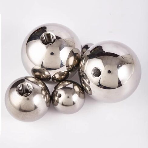Stainless Steel Drilling Balls,1pcs,M3 Threaded 304,14mm,Half Hole Female Thread Blind Smooth Ball Bead Solid, in Saudi Arabia