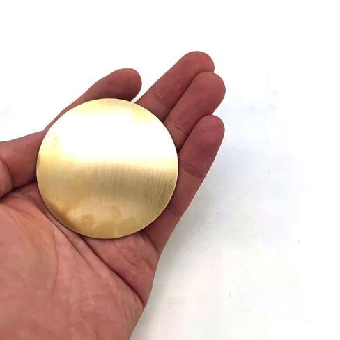 Solid Brass Discs Round Brass, Brass Sheet Discs 25mm 30mm 35mm C28000 for Crafting Multiple Thicknesses Pack of 13(35mm x 3mm 1pc) in Kuwait