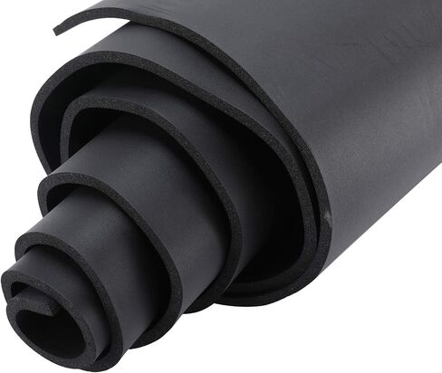 Artilife Closed Cell Foam Sheet Padding Closed Cell Foam Roll,DIY Project Easy Cut Non-Adhesive Multi-Function Soundproof Sponge Sheet (Black(No Adhesive), 1/4" T x 13" W x 60" L) in Kuwait